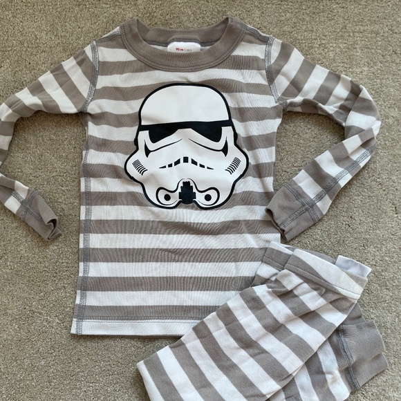 Hanna Andersson 3T Starwars Storm Trooper Pajamas - Picture 1 of 3